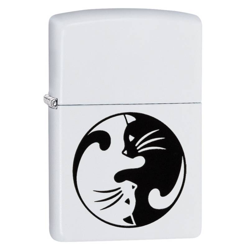 Bricheta Zippo Yin Yang Cats Design