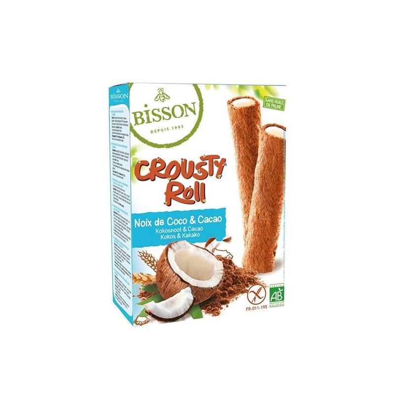 Rulou Crocant Cacao si Cocos Bio Bisson 125gr