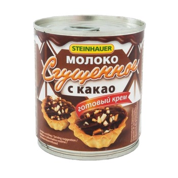 Lapte condensat cu cacao, 397g, Steinhauer Lapte condensat cu cacao, 397g, Steinhauer