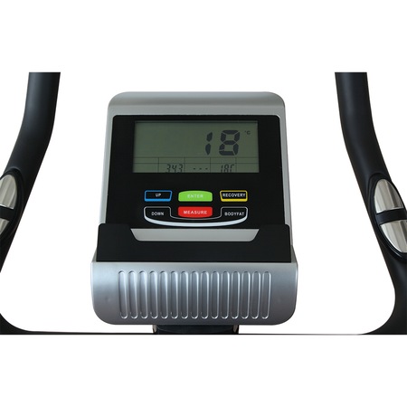 Bicicleta fitness magnetica Karl Sports, volanta 6kg, negru/argintiu, greutate maxima utilizator 120 kg