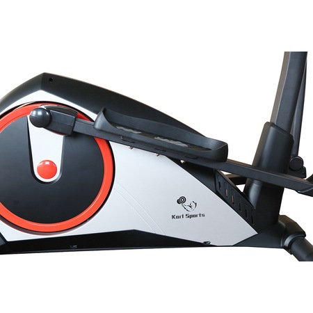Bicicleta fitness eliptica Karl Sports, volanta 7kg, negru/argintiu, greutate maxima utilizator 120 kg