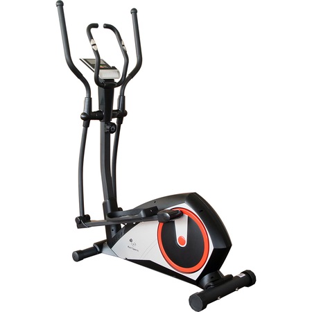 Bicicleta fitness eliptica Karl Sports, volanta 7kg, negru/argintiu, greutate maxima utilizator 120 kg