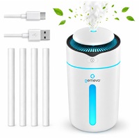 Umidificator de aer Ultrasonic Gemevo®, cu Difuzor aromaterapie, Alb