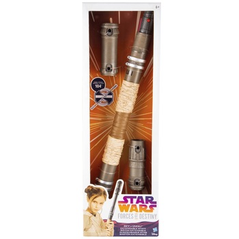 Bat de lupta Star Wars Hasbro, personaj Rey, extensibil, 104 cm, Multicolor Bat de lupta Star Wars Hasbro, personaj Rey, extensibil, 104 cm, Multicolor