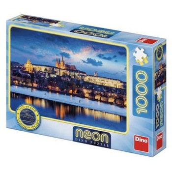 Puzzle Dino Neon 1000 piese,Castelul Praga Puzzle Dino Neon 1000 piese,Castelul Praga