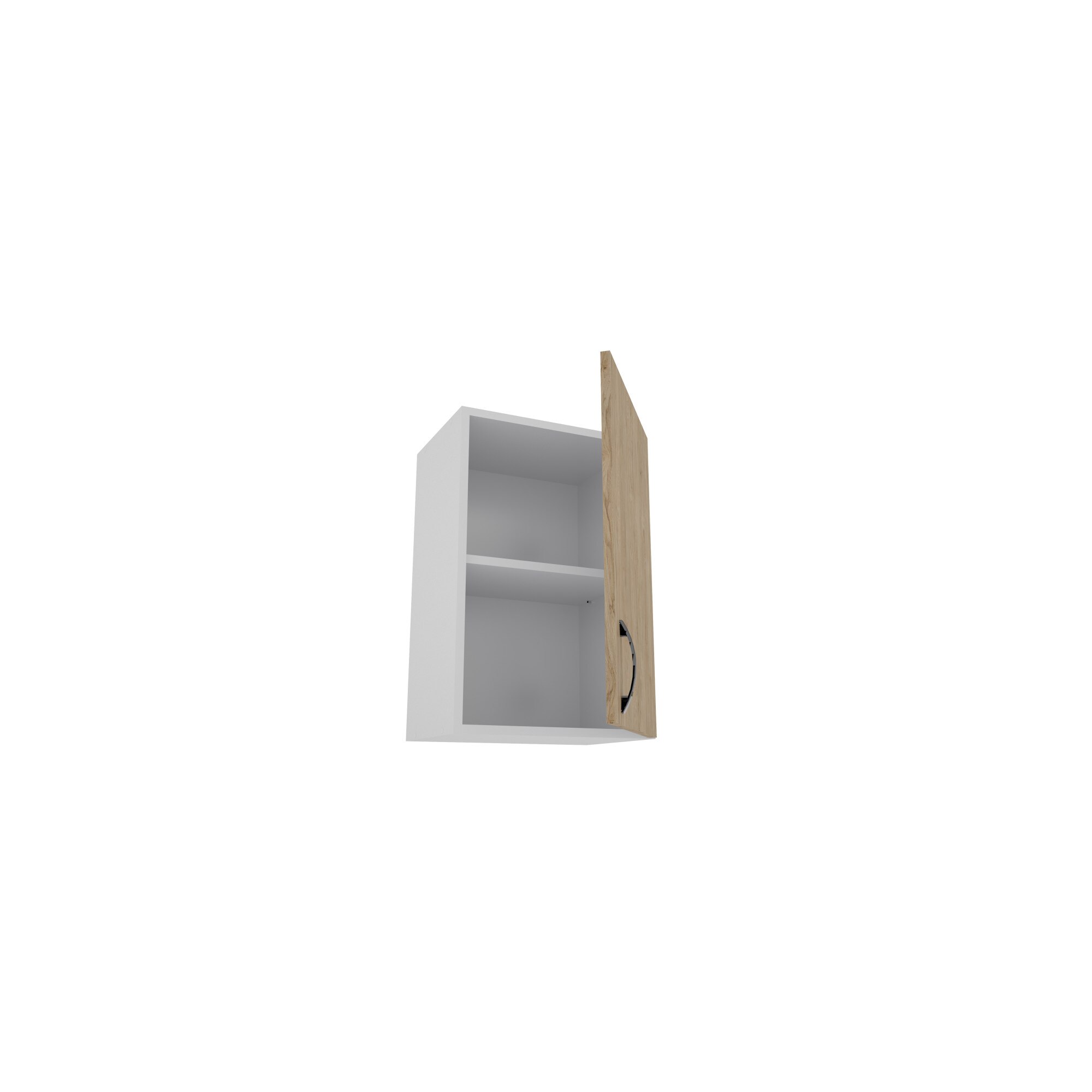 Corp Superior 1 Usa, Alb/Lemn Natural, 40 x 30 x 60 cm