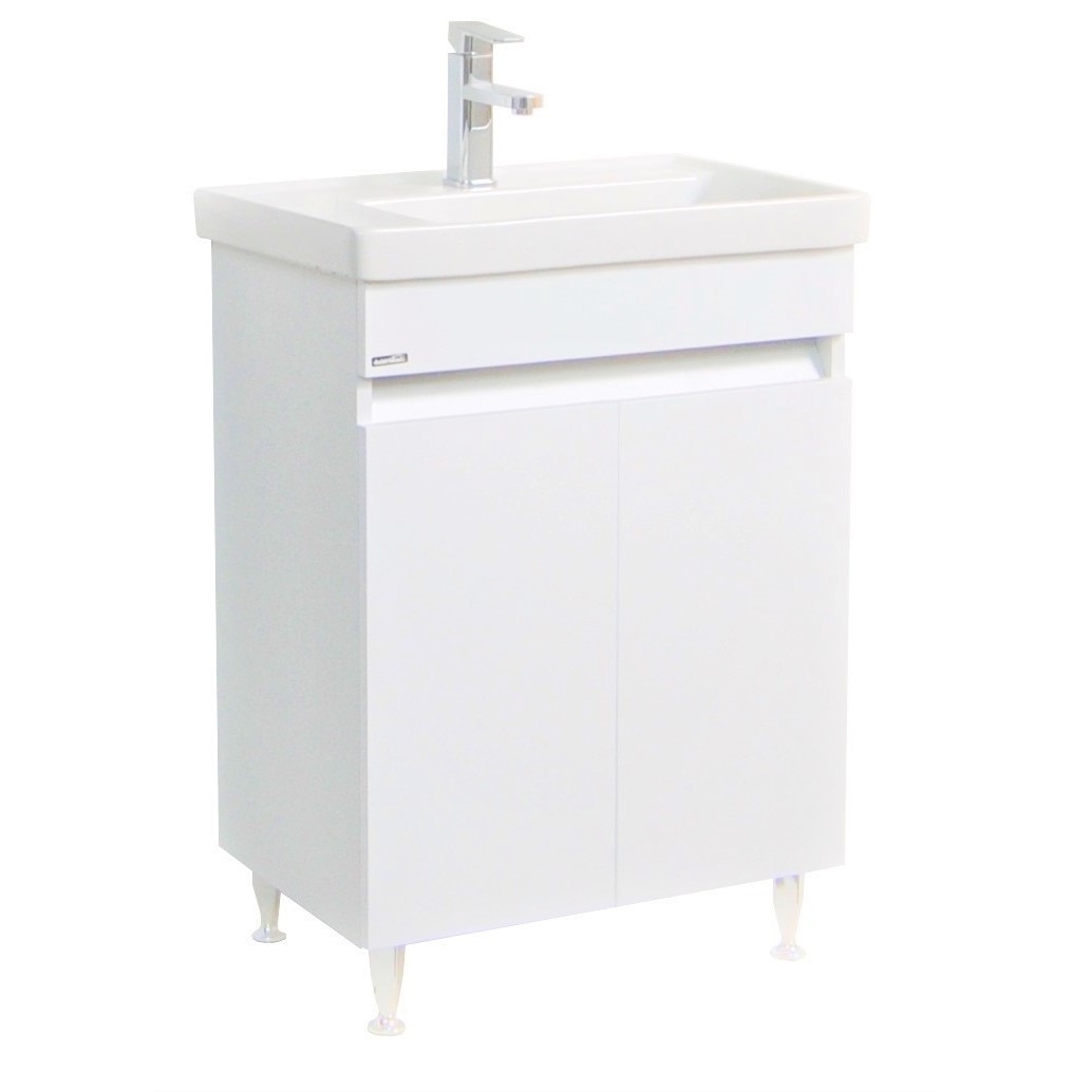 Baza si lavoar Badenmob , seria 286 , 60x42cm , Alb