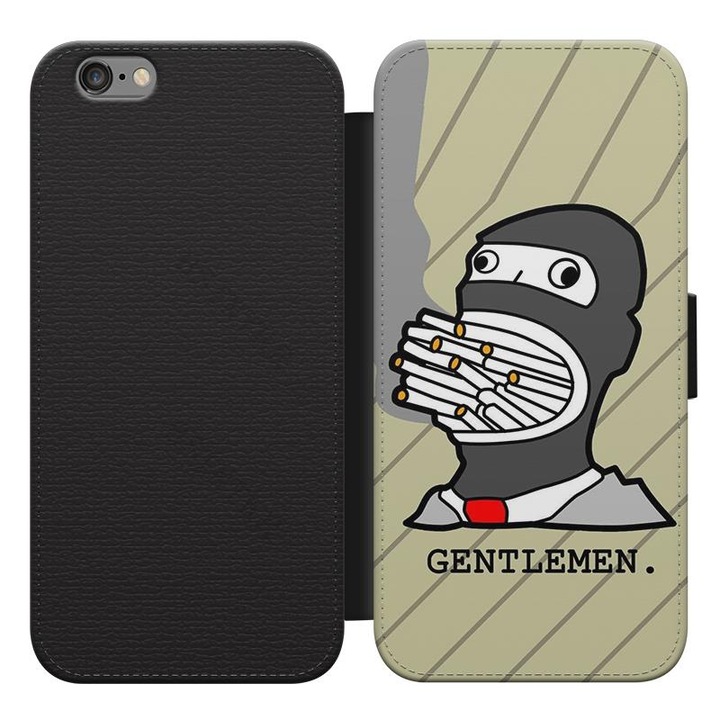 Domni cu tigara iPhone 8 Plus husa flip husa flip case husa telefon 1