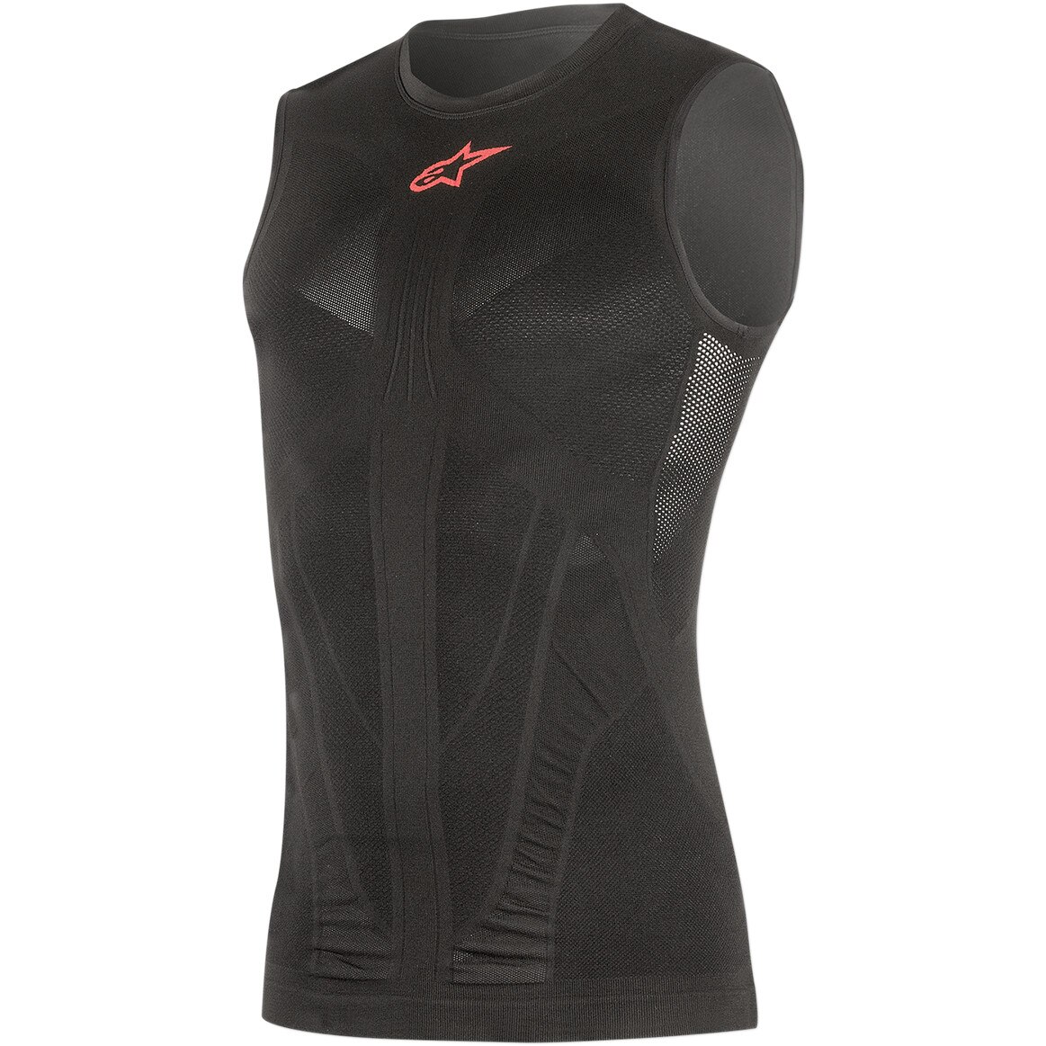 Maiou Alpinestars Tech Summer Fara Maneci culoare Negru/Rosu marime M/L