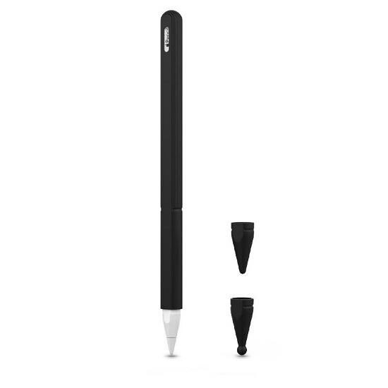 Husa Silicon Apple Pencil 2 - Tech-Protect Smooth Black