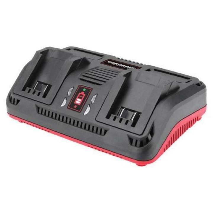 Зарядно за батерии Worcraft, 2x20V