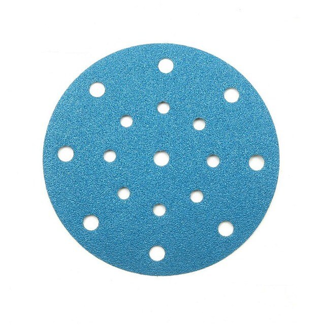 Set 50 buc disc abraziv DEERFOS SA331 150 mm 17 gauri granulatia 1200, pentru Festool (cu scai, velcro)