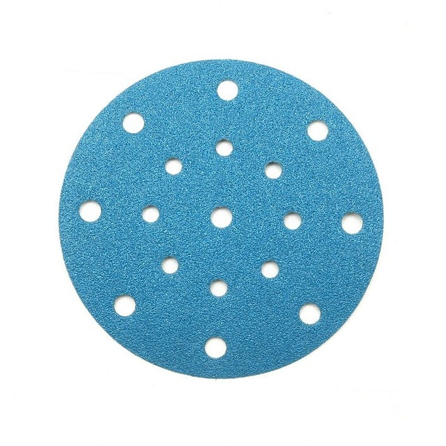 Set 50 buc disc abraziv DEERFOS SA331 150 mm 17 gauri granulatia 1500, pentru Festool (cu scai, velcro)