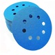 Set 10 buc disc abraziv DEERFOS SA331 125 mm 8 gauri granulatie 80, prindere arici (cu scai, velcro)