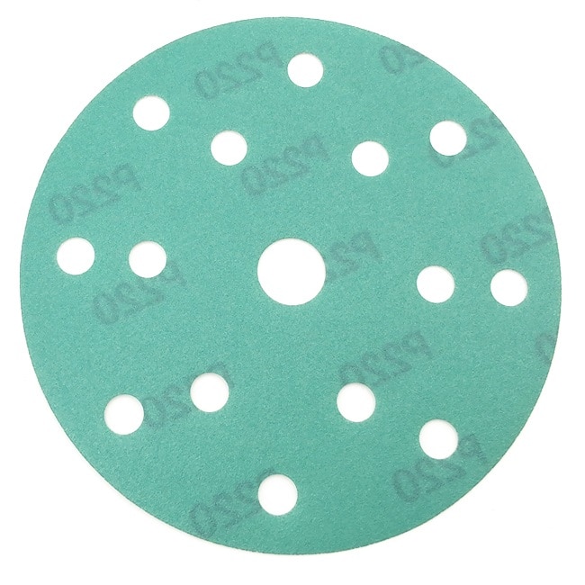 Set 25 buc disc abraziv DEERFOS SA700 150 mm 15 gauri granulatia 3000, prindere arici (cu scai, velcro)