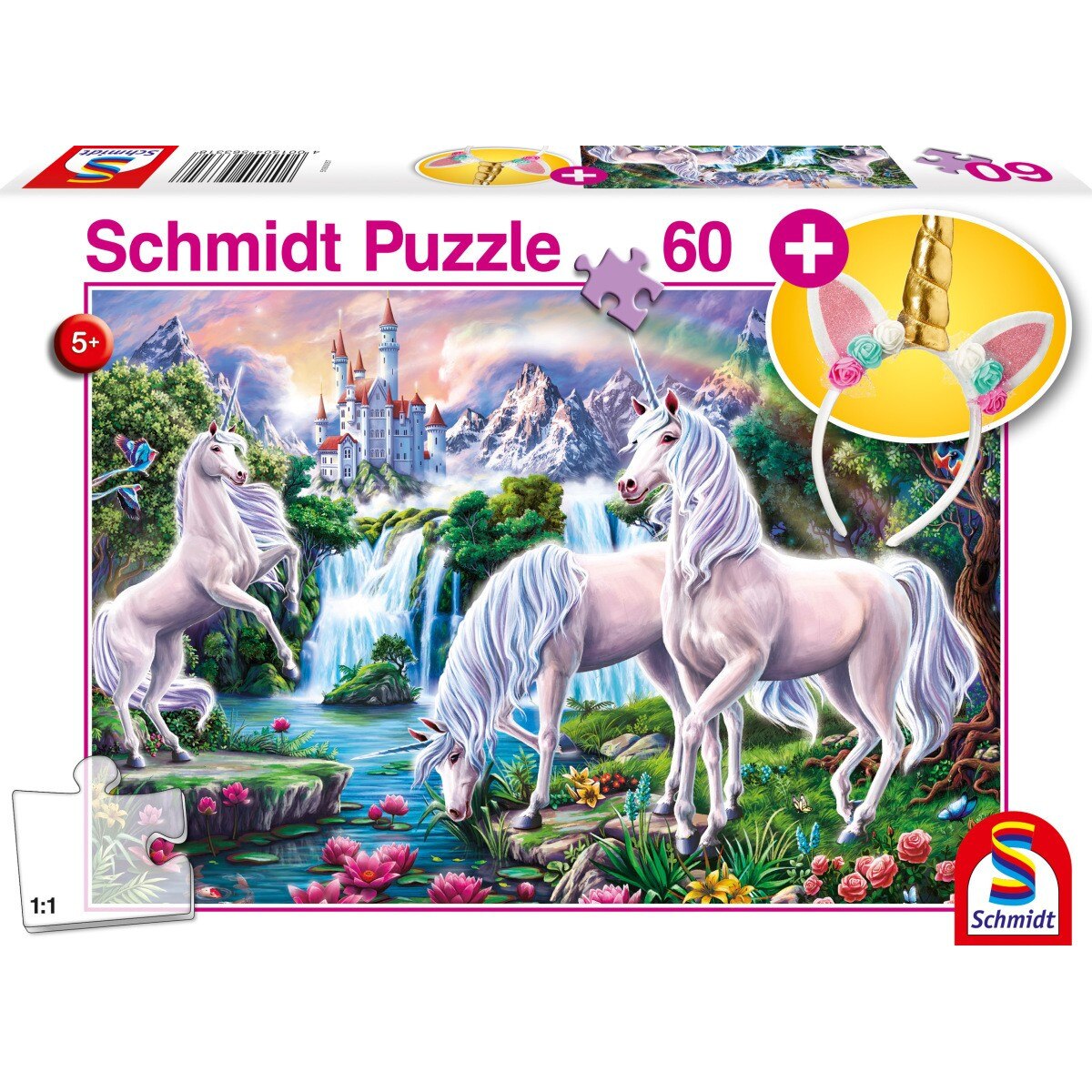 Puzzle Schmidt - Magnificent unicorns, 60 piese