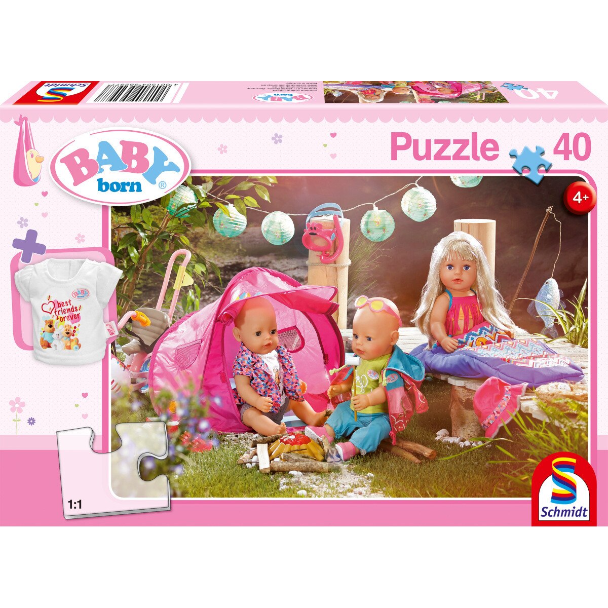 Puzzle Schmidt - Baby Born - Come On, Let'S Go Camping!, 40 piese (56297)