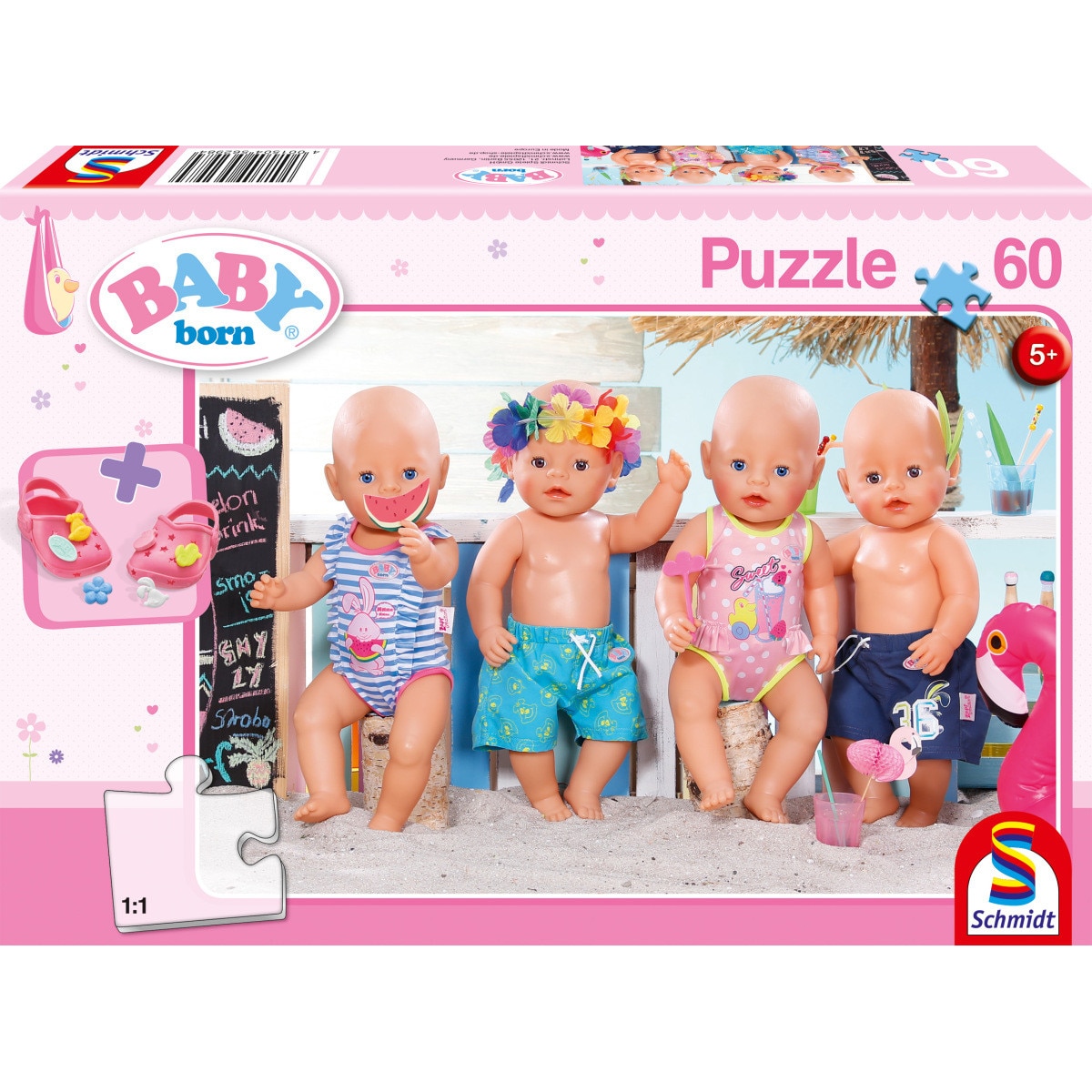 Puzzle Schmidt - Baby Born - In Summer, 60 piese (56298)