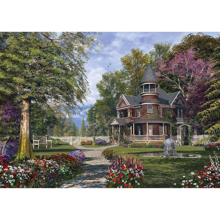 Schmidt 1000 db-os puzzle - Mansion with Turrets, Dominic Davison (59617)