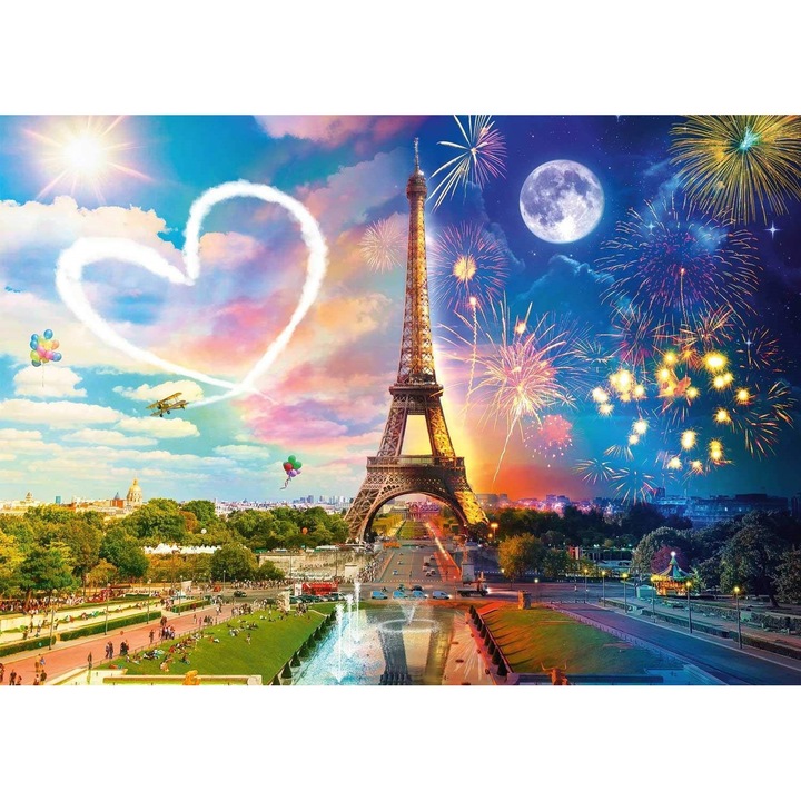 Schmidt 2000 db-os puzzle - Paris, day and night (58941)