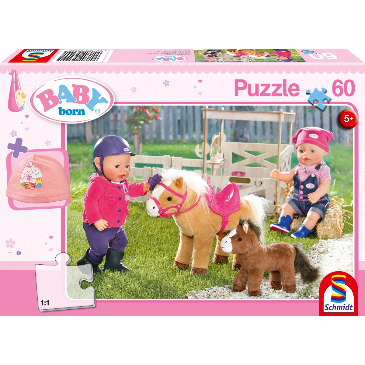 Puzzle Schmidt - Baby Born - At The Ponyfarm, 60 piese (56299)