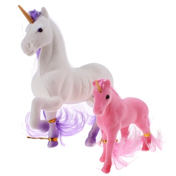 Set 2 figurine unicorni cu 3 accesorii, Toi Toys Set 2 figurine unicorni cu 3 accesorii, Toi Toys