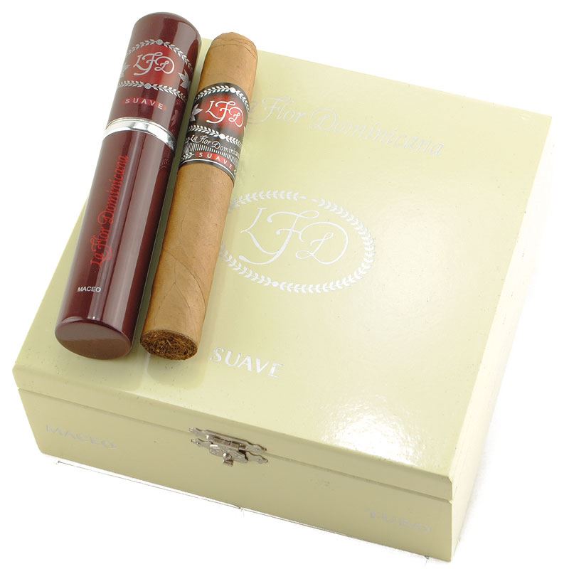 Trabucuri La Flor Dominicana Suave Tubos Maceo Natural Cutie (10 bucati)