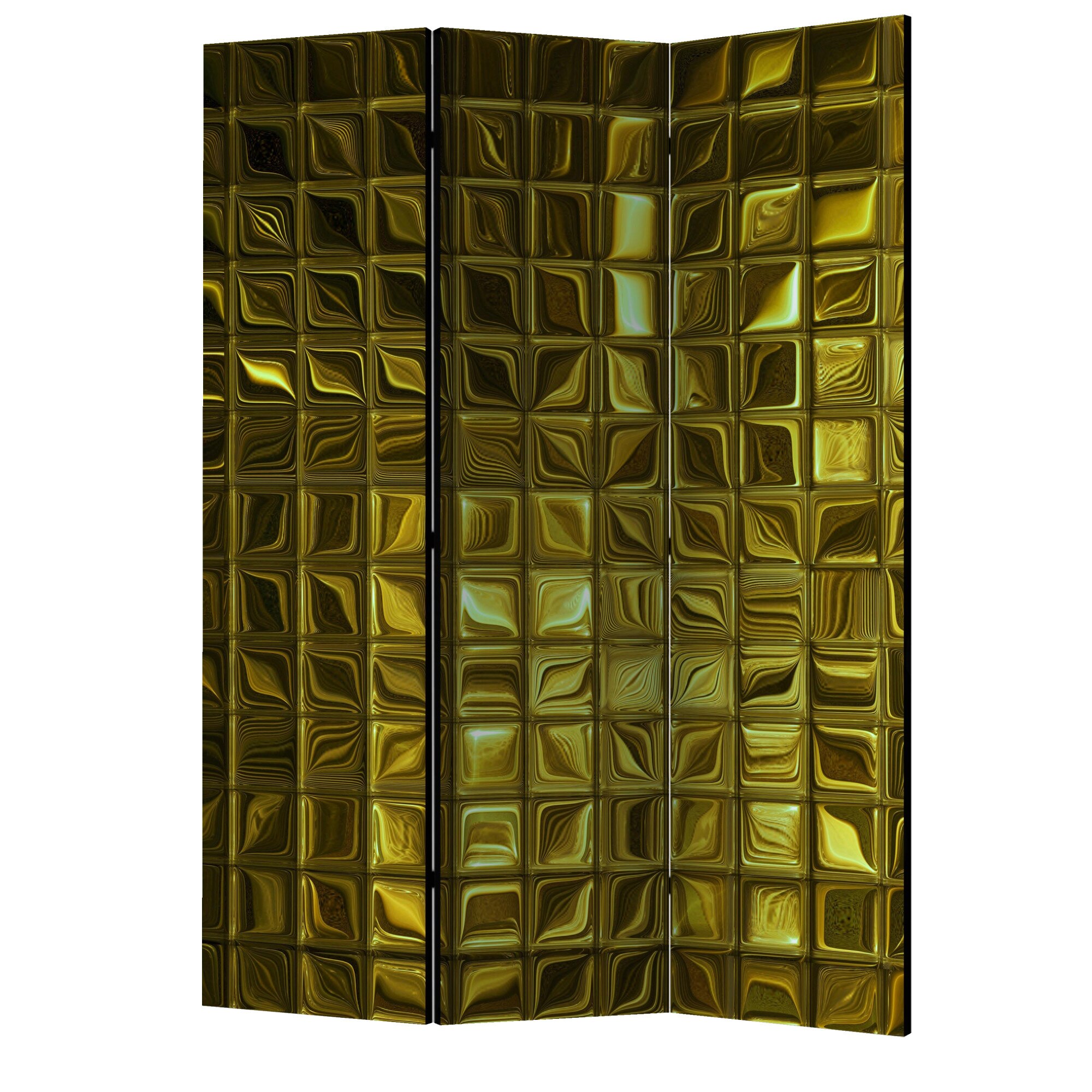Paravan din 3 parti - Golden afterglow - 135 x 172 cm