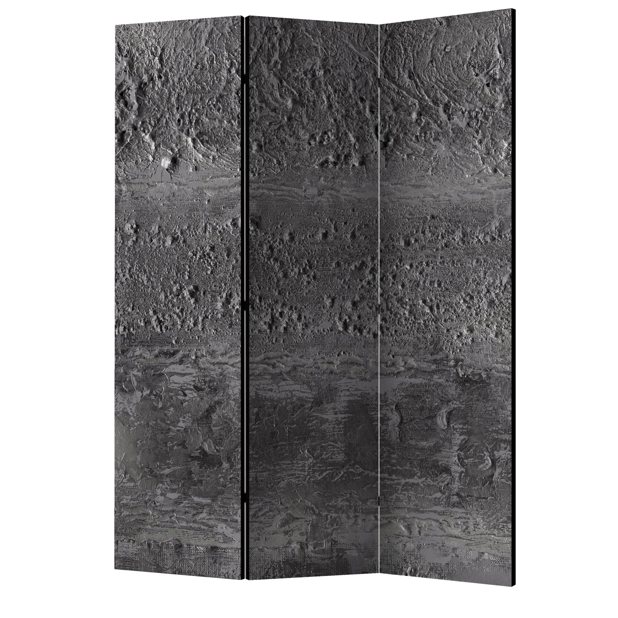 Paravan din 3 parti - Furtuna cenusie - 135 x 172 cm