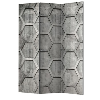 Paravan din 3 parti - Cuburi de platina - 135 x 172 cm Paravan din 3 parti - Cuburi de platina - 135 x 172 cm
