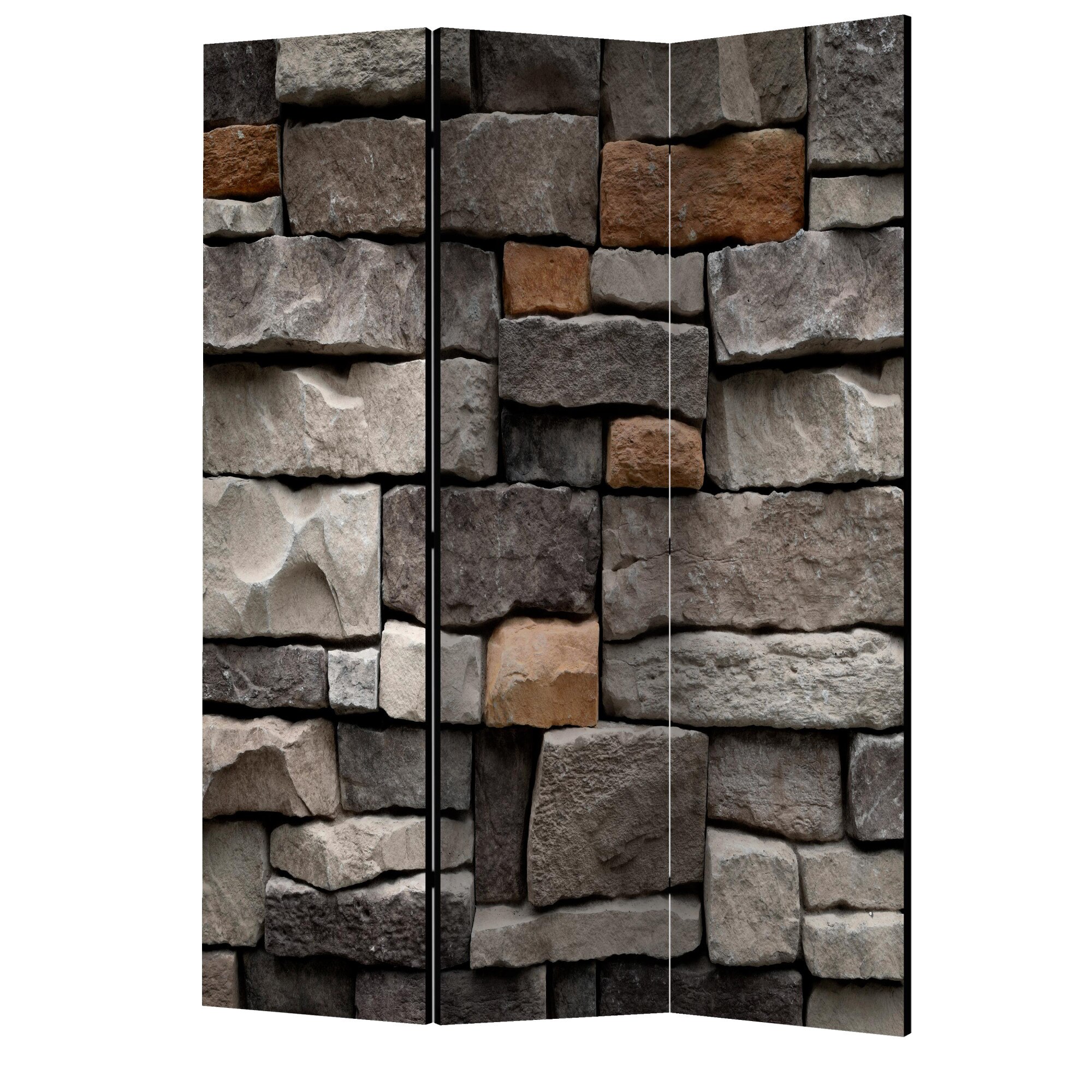 Paravan din 3 parti - Piatra stronghold - 135 x 172 cm