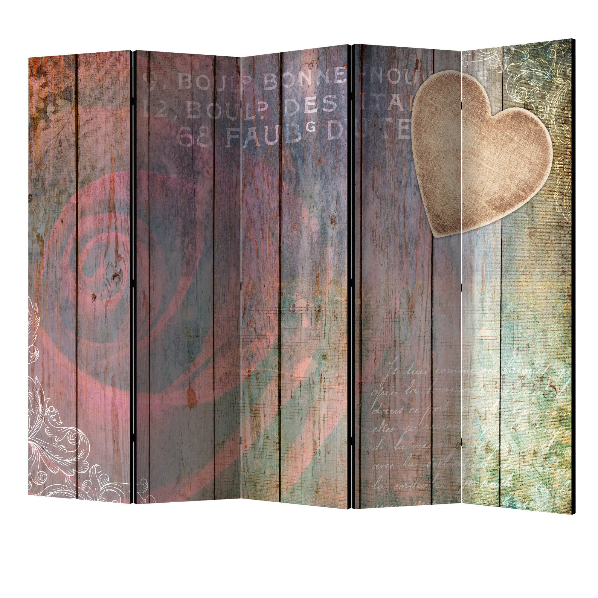 Paravan din 5 parti - Amintiri sculptate II - 225 x 172 cm