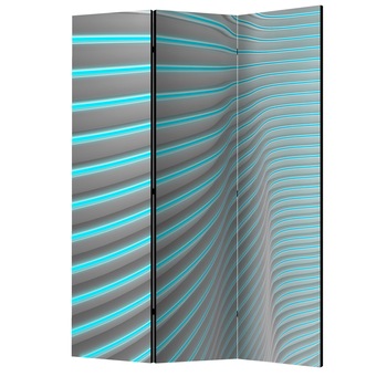 Paravan din 3 parti - Neon blue - 135 x 172 cm Paravan din 3 parti - Neon blue - 135 x 172 cm