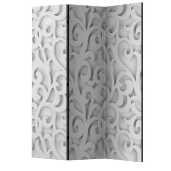 Paravan din 3 parti - Ornament alb - 135 x 172 cm Paravan din 3 parti - Ornament alb - 135 x 172 cm