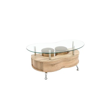 Masa cafea cu 2 tabureti, MC-10 Sonoma, 130 x 60 x 45 cm Masa cafea cu 2 tabureti, MC-10 Sonoma, 130 x 60 x 45 cm