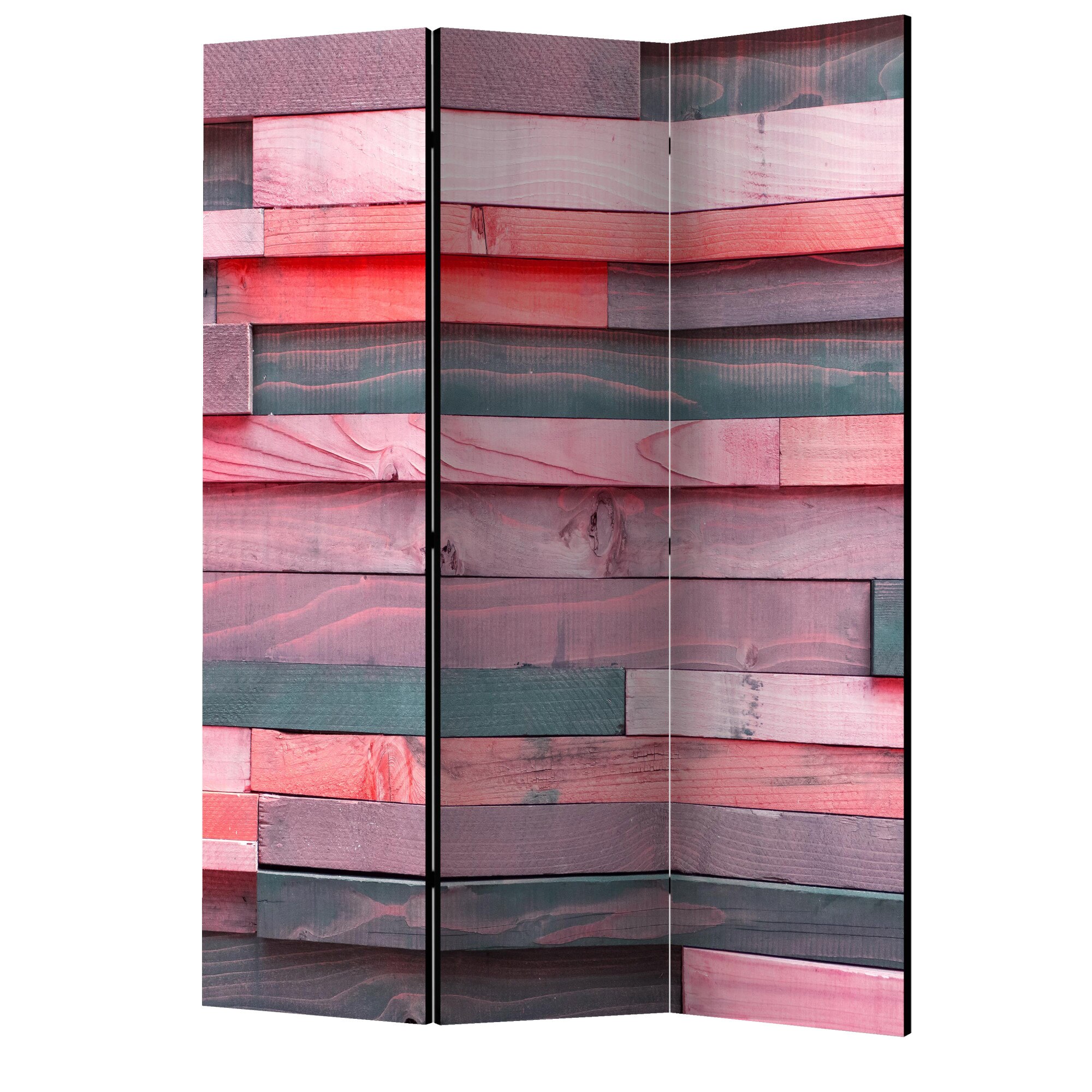 Paravan din 3 parti - Pink manor - 135 x 172 cm