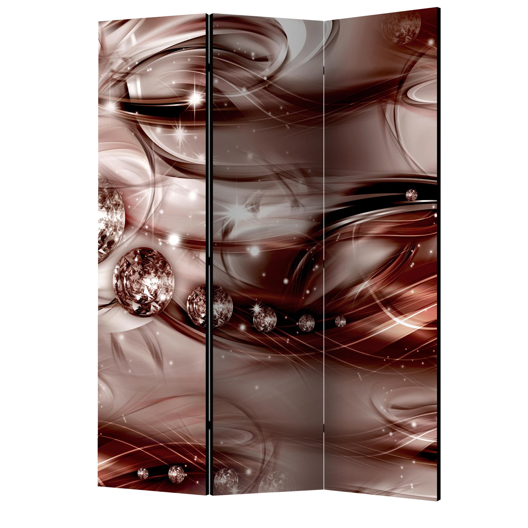 Paravan din 3 parti - Sarla scarlatina - 135 x 172 cm