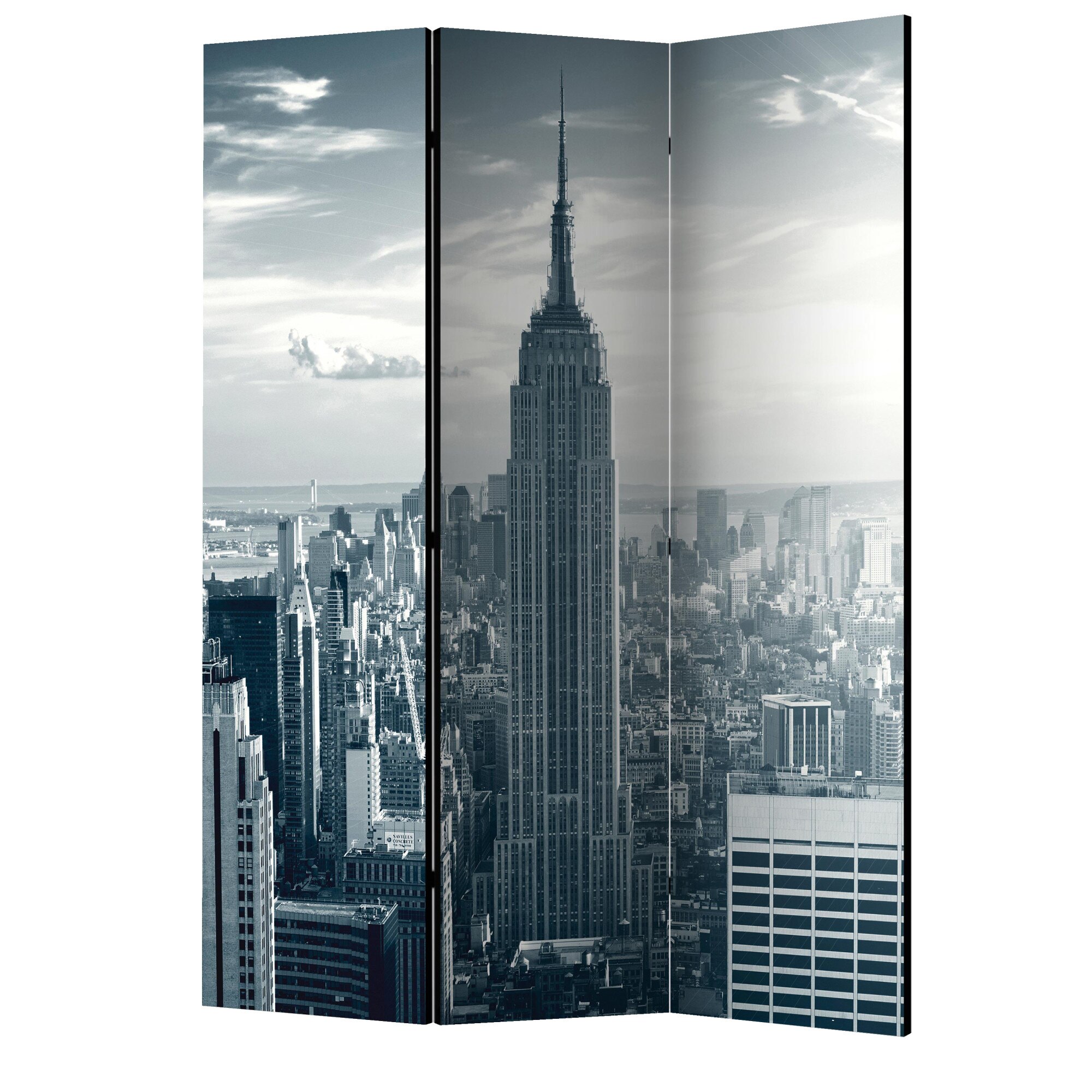 Paravan din 3 parti - Vedere uimitoare catre new york manhattan la rasarit - 135 x 172 cm