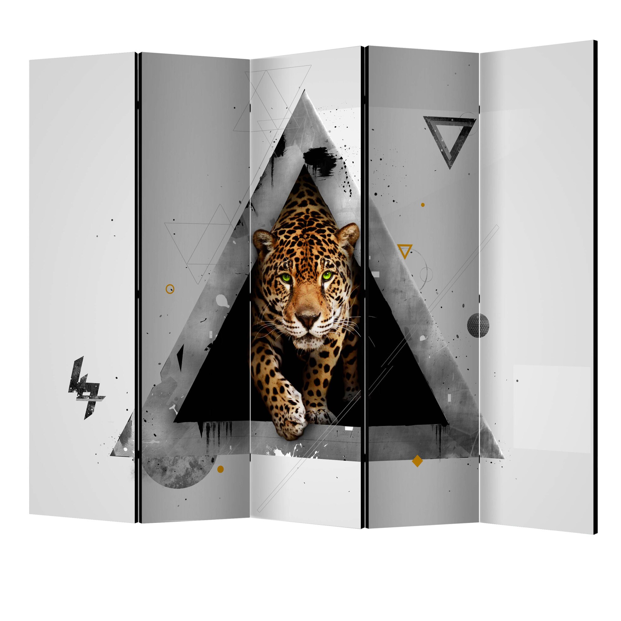 Paravan din 5 parti - Abstractia salbatica II - 225 x 172 cm