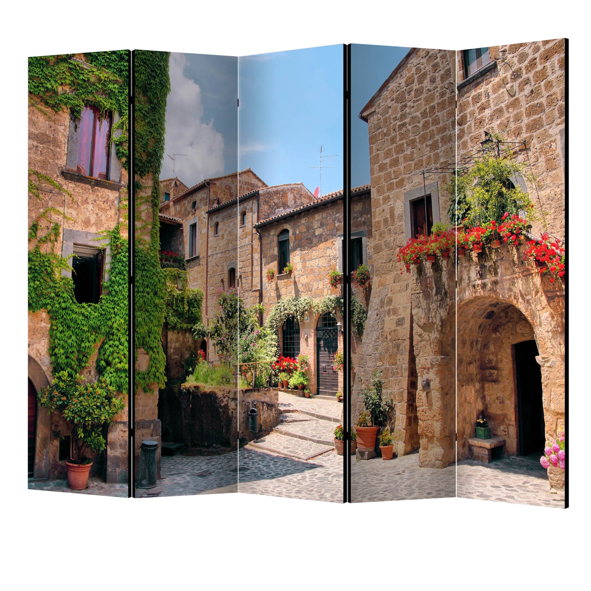 Paravan din 5 parti - Aleea toscana II - 225 x 172 cm