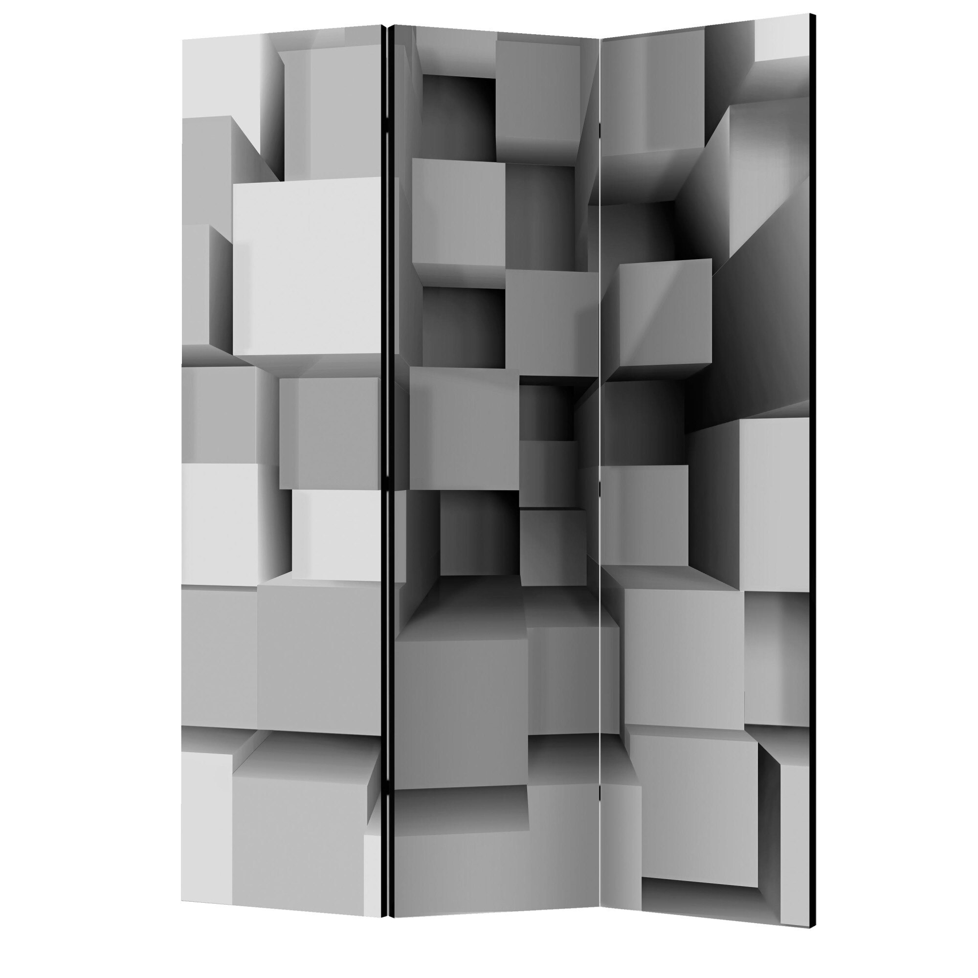 Paravan din 3 parti - Simetrie mecanica - 135 x 172 cm