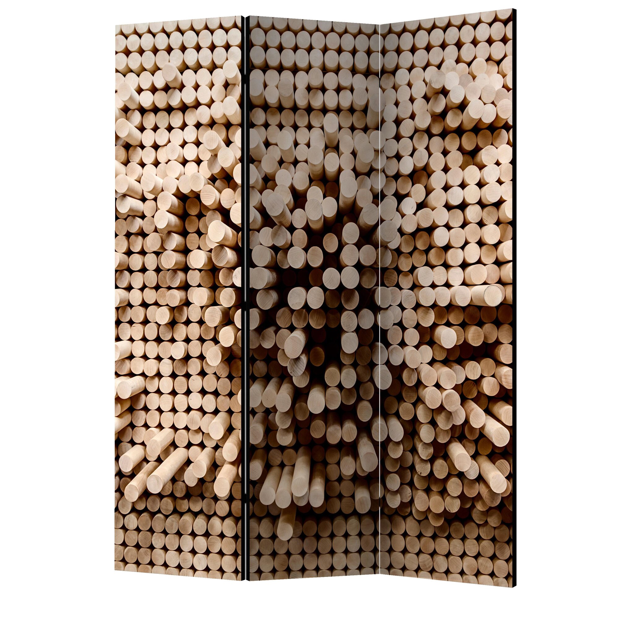 Paravan din 3 parti - Stick puzzle - 135 x 172 cm