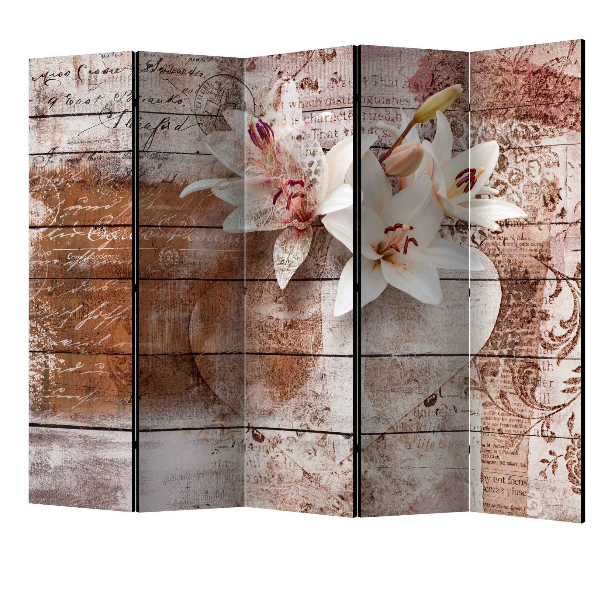 Paravan din 5 parti - Amintiri romantice II - 225 x 172 cm