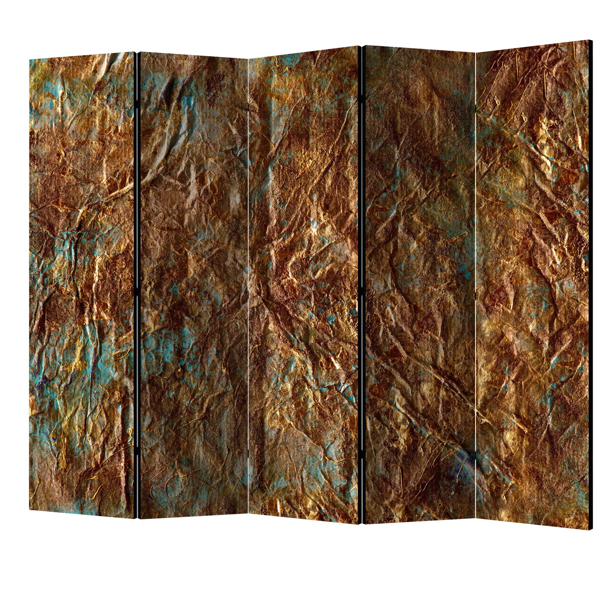 Paravan din 5 parti - Aurul atlantidei II - 225 x 172 cm