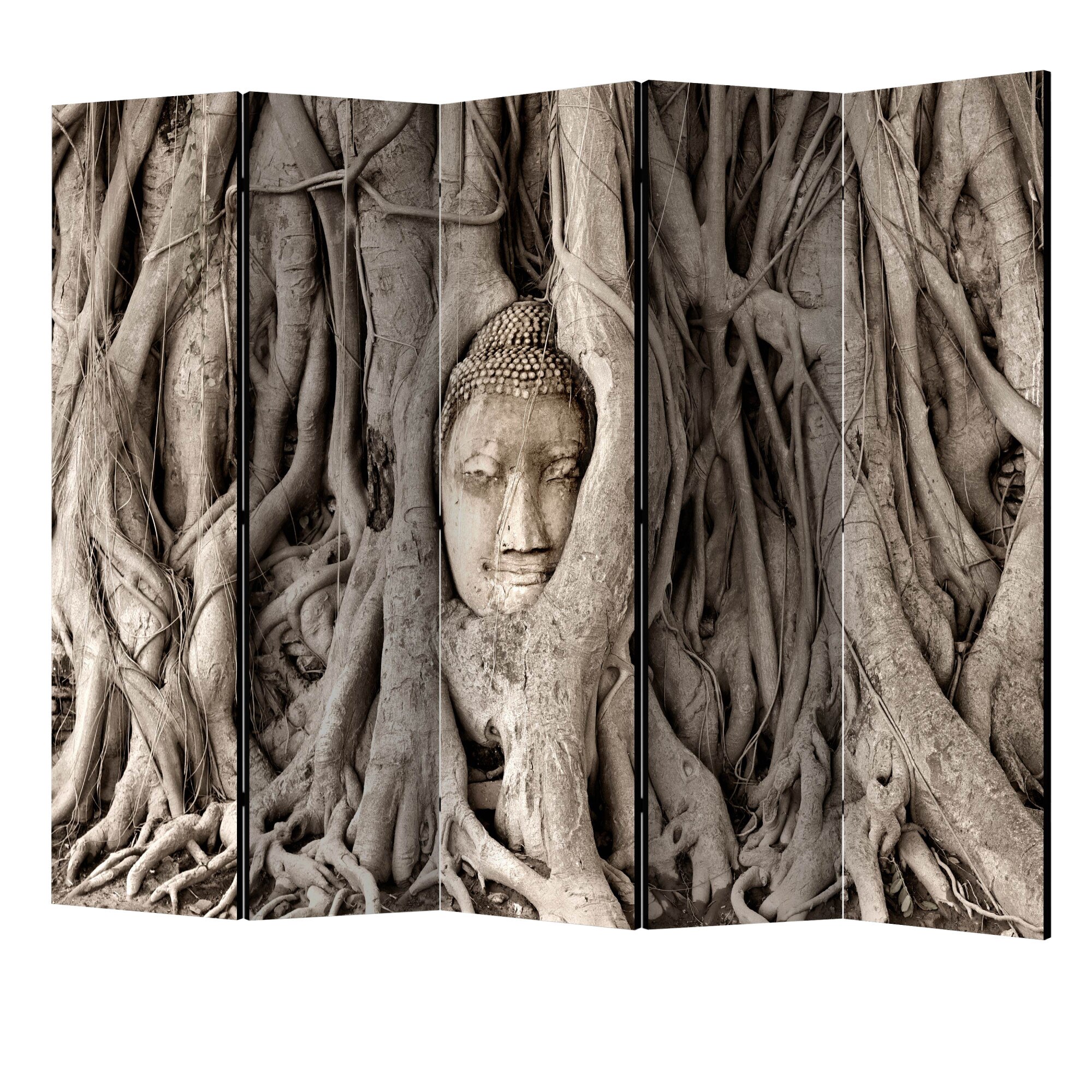 Paravan din 5 parti - Arborele lui buddha II - 225 x 172 cm