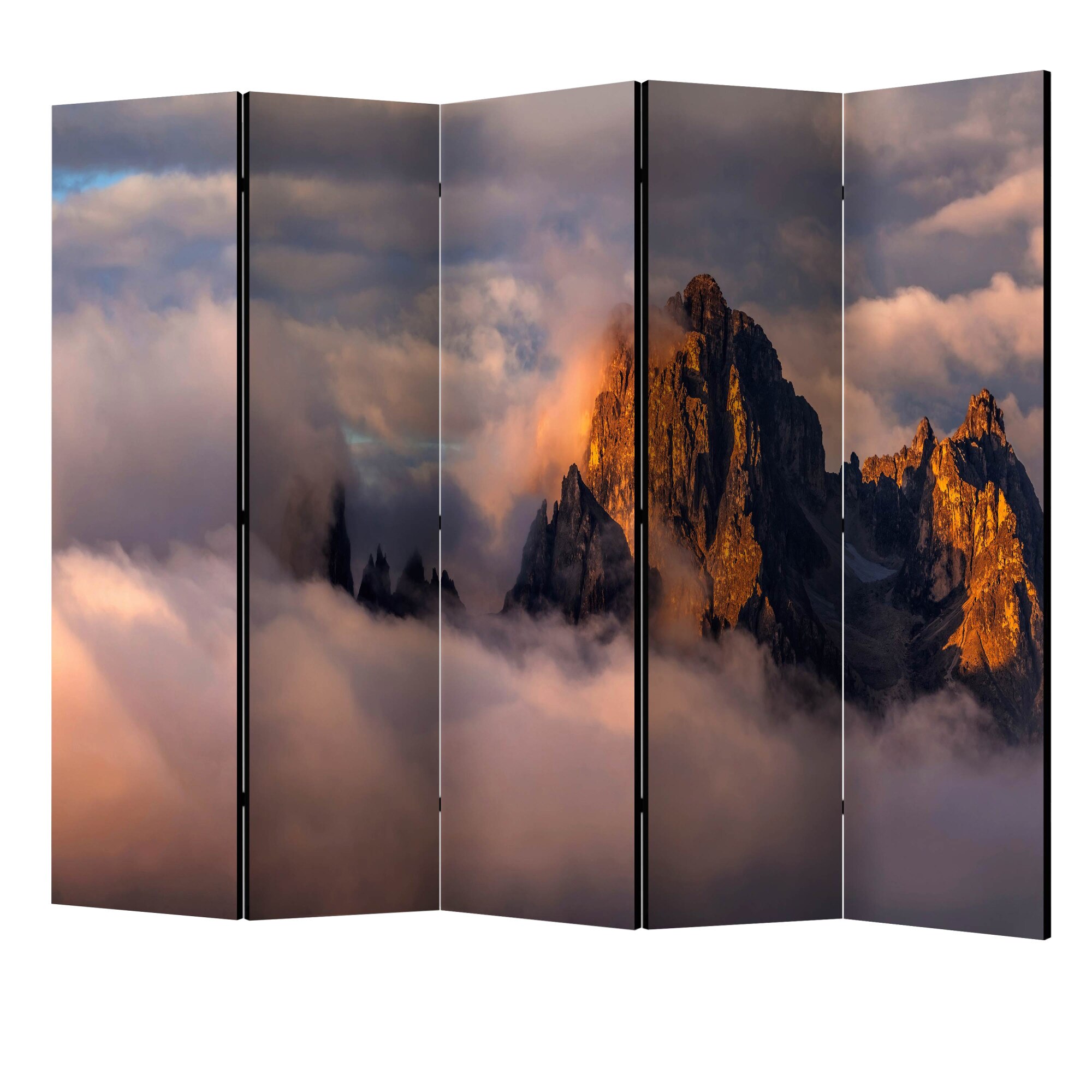 Paravan din 5 parti - Arcana norilor II - 225 x 172 cm