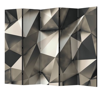 Paravan din 5 parti - Argintul cosmic II - 225 x 172 cm Paravan din 5 parti - Argintul cosmic II - 225 x 172 cm
