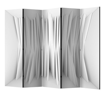Paravan din 5 parti - Balanta alba II - 225 x 172 cm Paravan din 5 parti - Balanta alba II - 225 x 172 cm