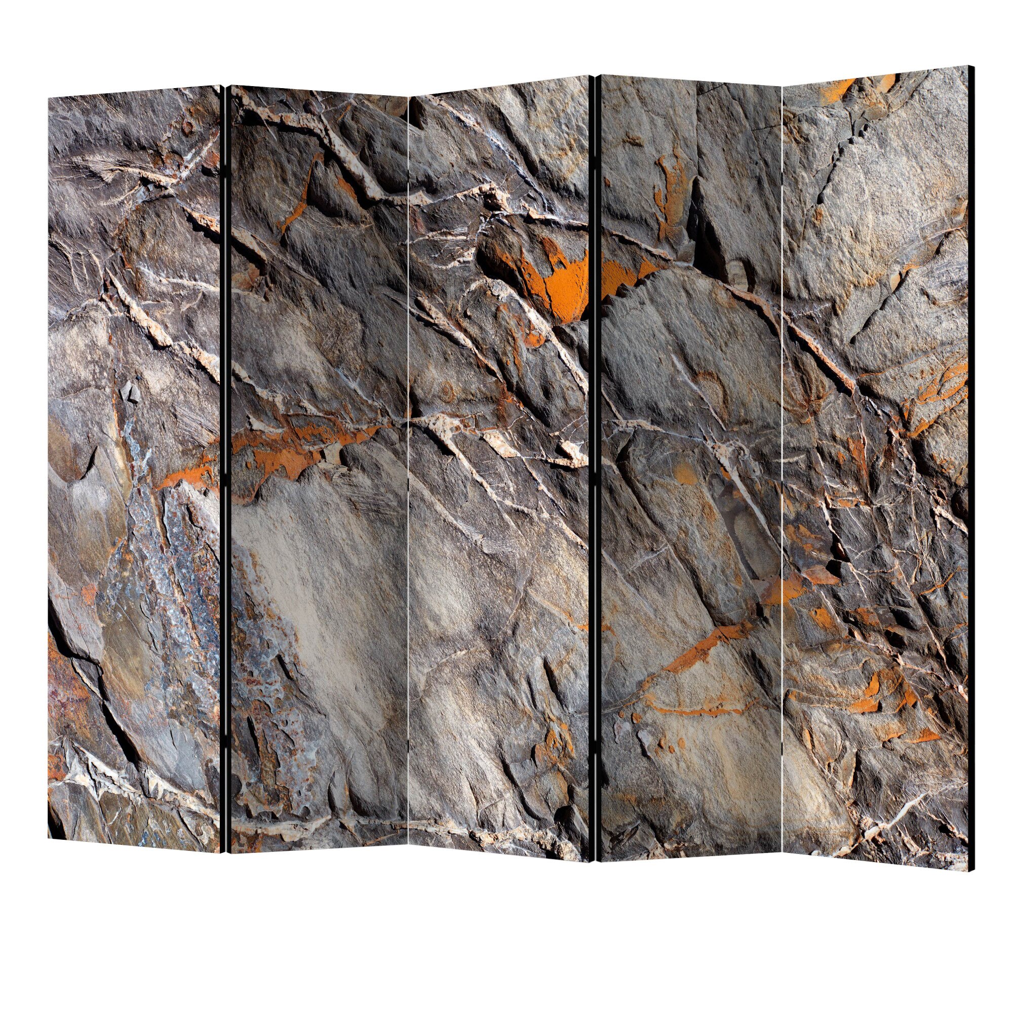 Paravan din 5 parti - Bastionul de munte II - 225 x 172 cm