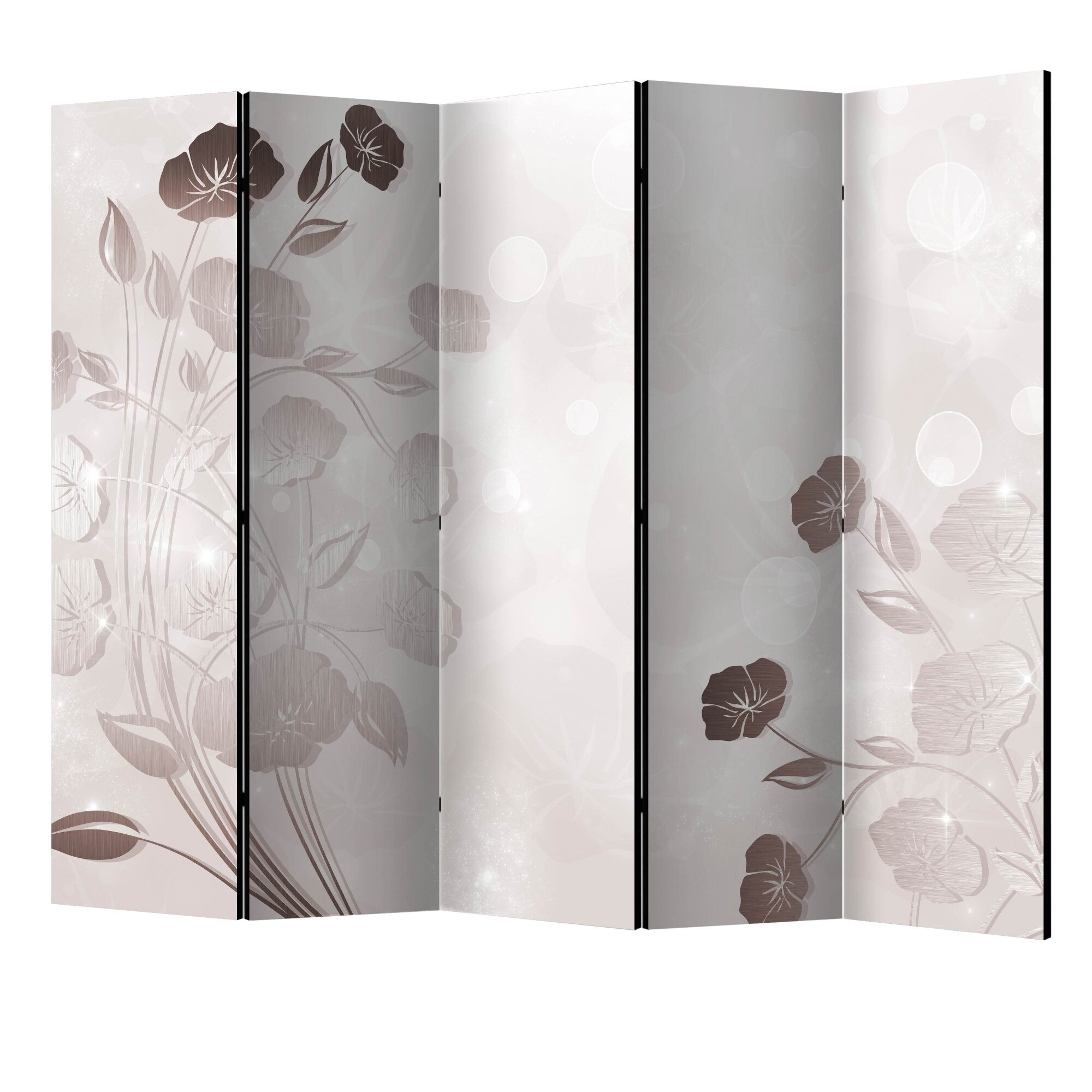 Paravan din 5 parti - Blandetea florilor II - 225 x 172 cm
